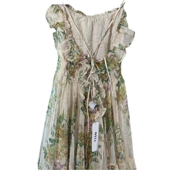 ✨Floral Ruffle Hem Large Hemline Cami Maxi Dress✨ - Picture 9 of 10